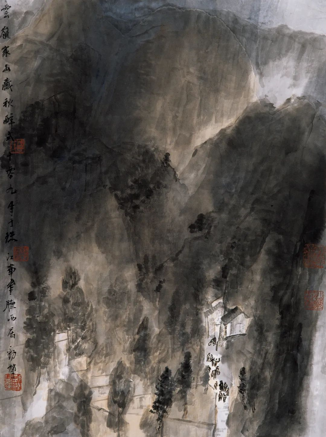 1 李劲堃 云岭家山藏秋醉 63x43cm 纸本设色 2009年