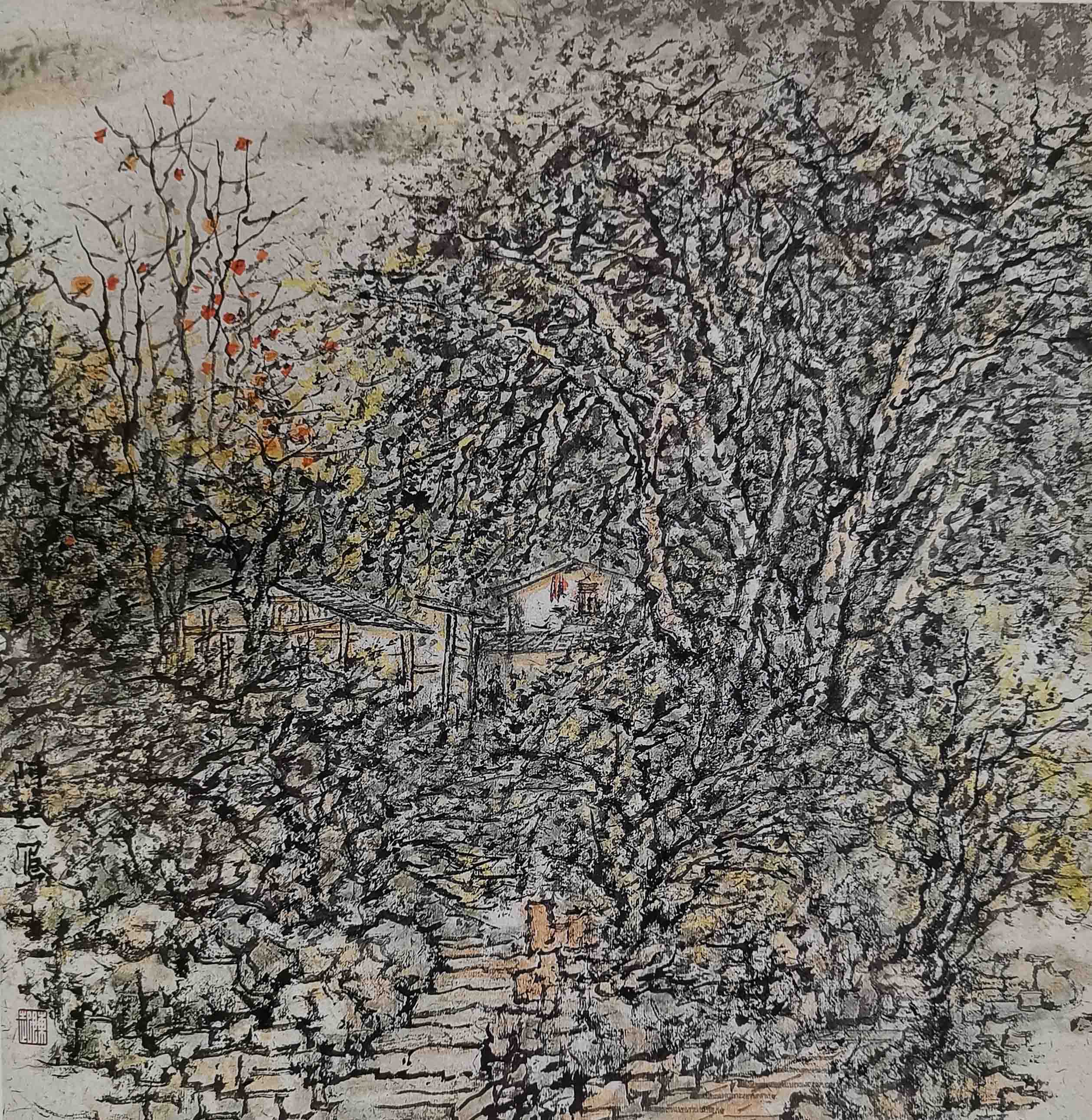 10 陈起 东溪写生系列之二  50x50cm 纸本设色 2017年