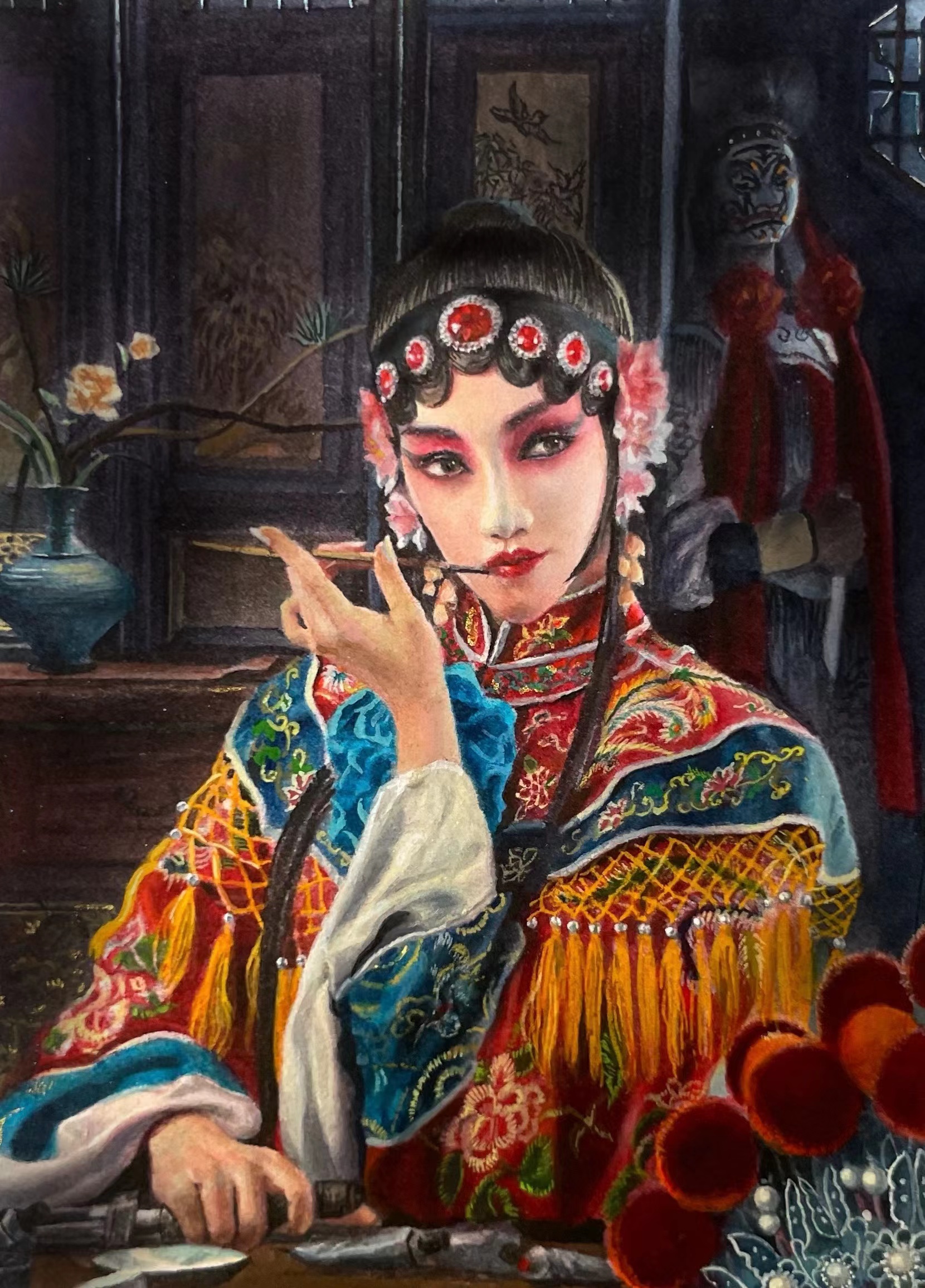 肖瑶，定数，6.3x8.8cm