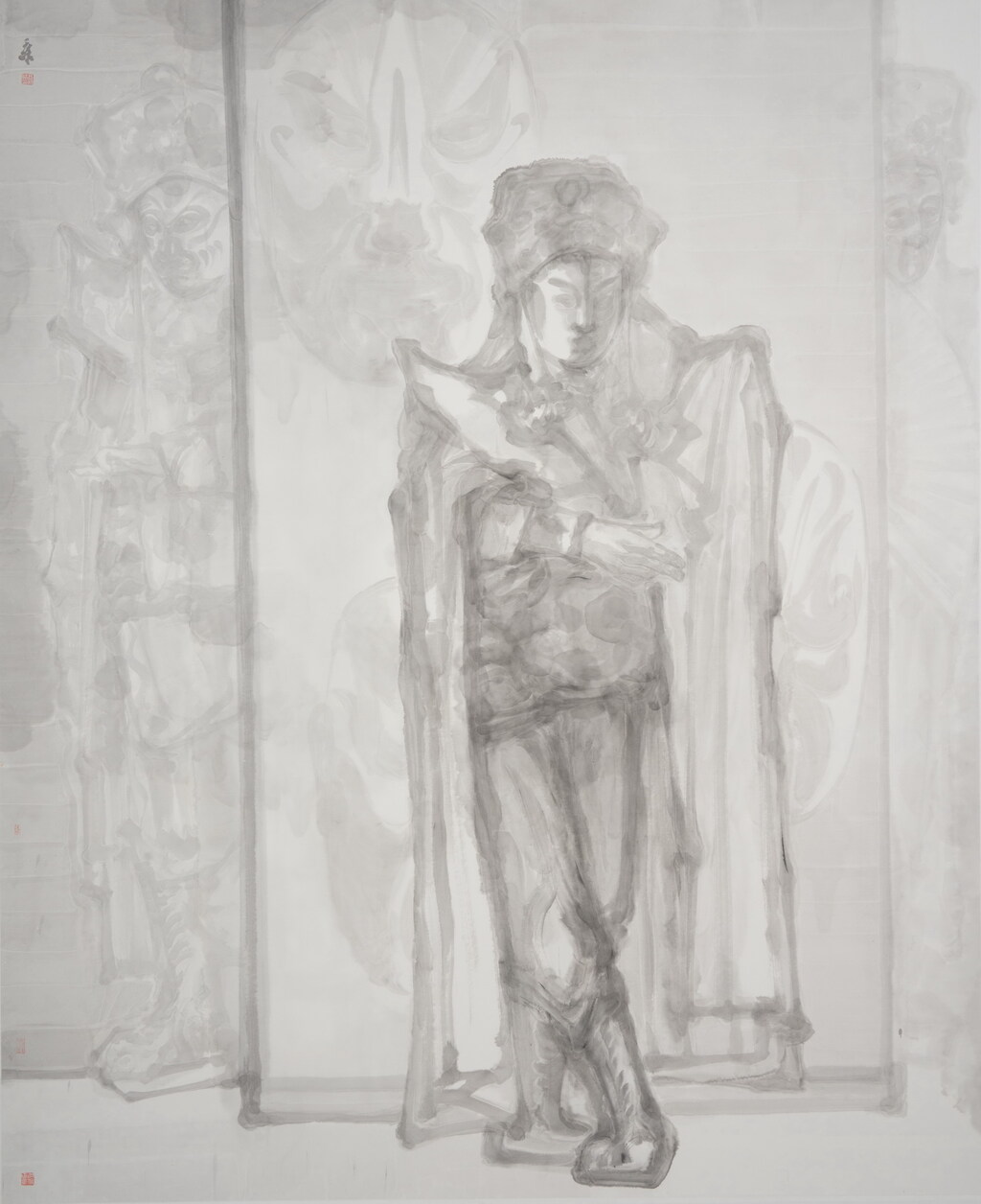 川剧新韵系列之4——川剧变脸  240x200CM  2024  高冠峰