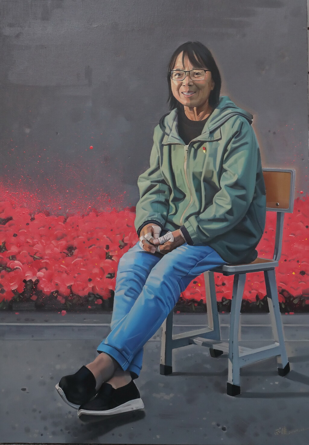 尹西陵《待到山花烂漫时》油画 100X70cm 2024年11月