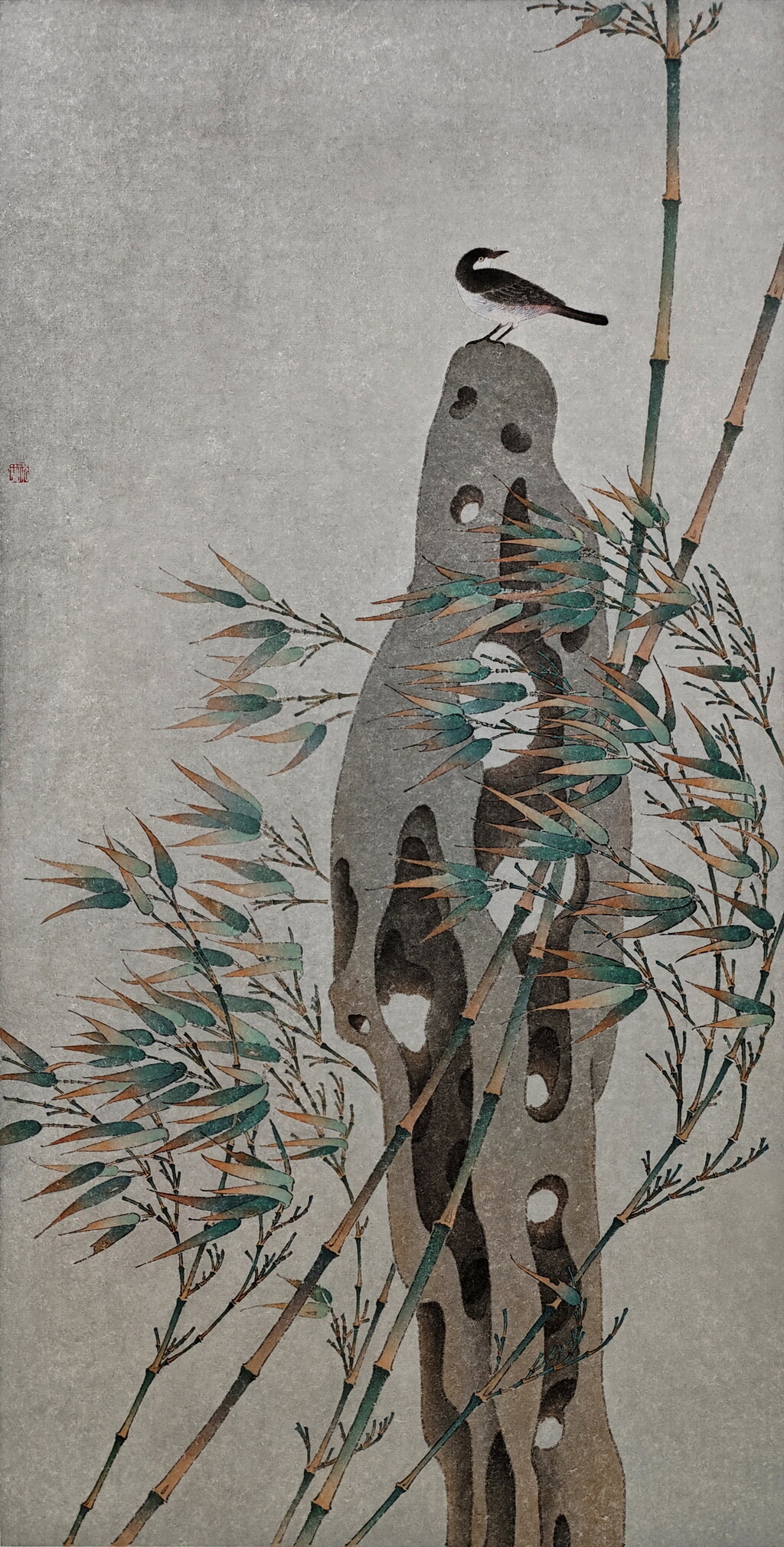 祝殿超《萧瑟处》中国画 34×68厘米 2023