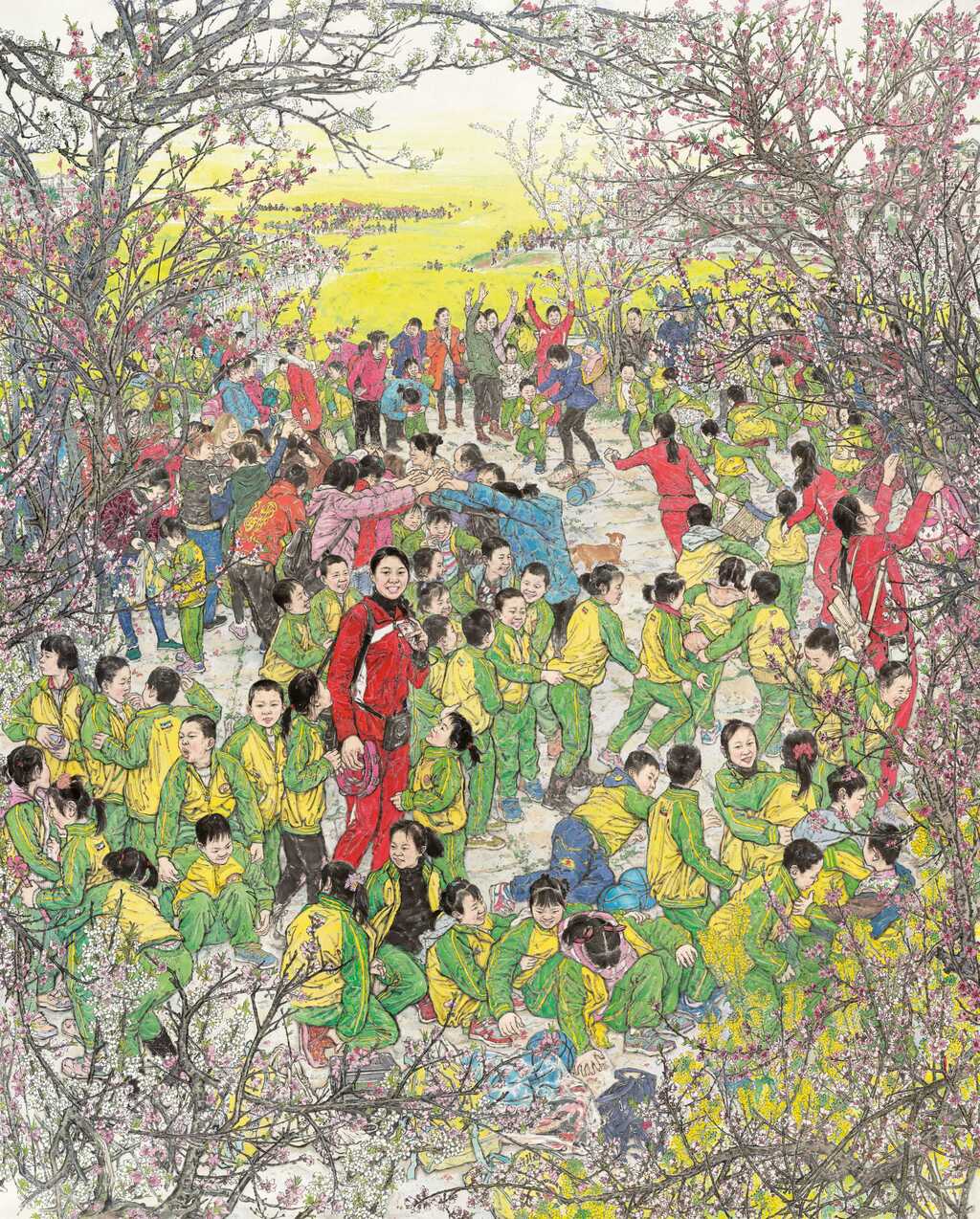 2 唐德福 《金色童年》238cm×193cm 中国画  2019年