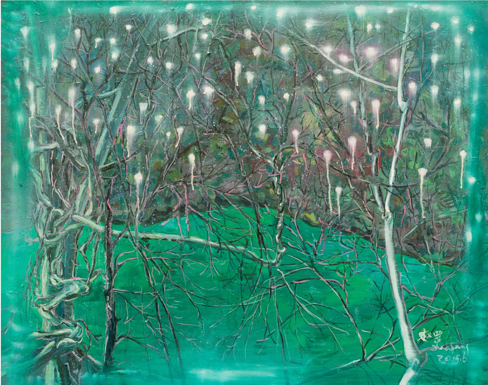 赵罡 《晨光已至X号》 布面油画 125x100cm 2015年