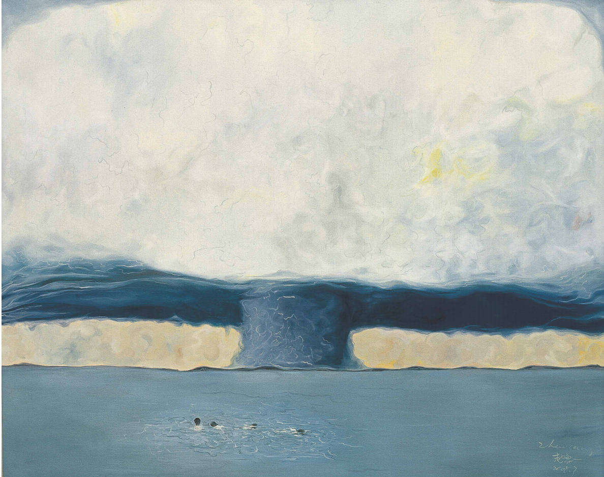 赵罡 《亮闪闪，就要掉下来》 布面油画 120x150cm 2008年