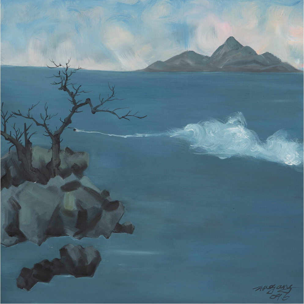 10 赵罡 《逐》 布面油画 100x100cm 2009年