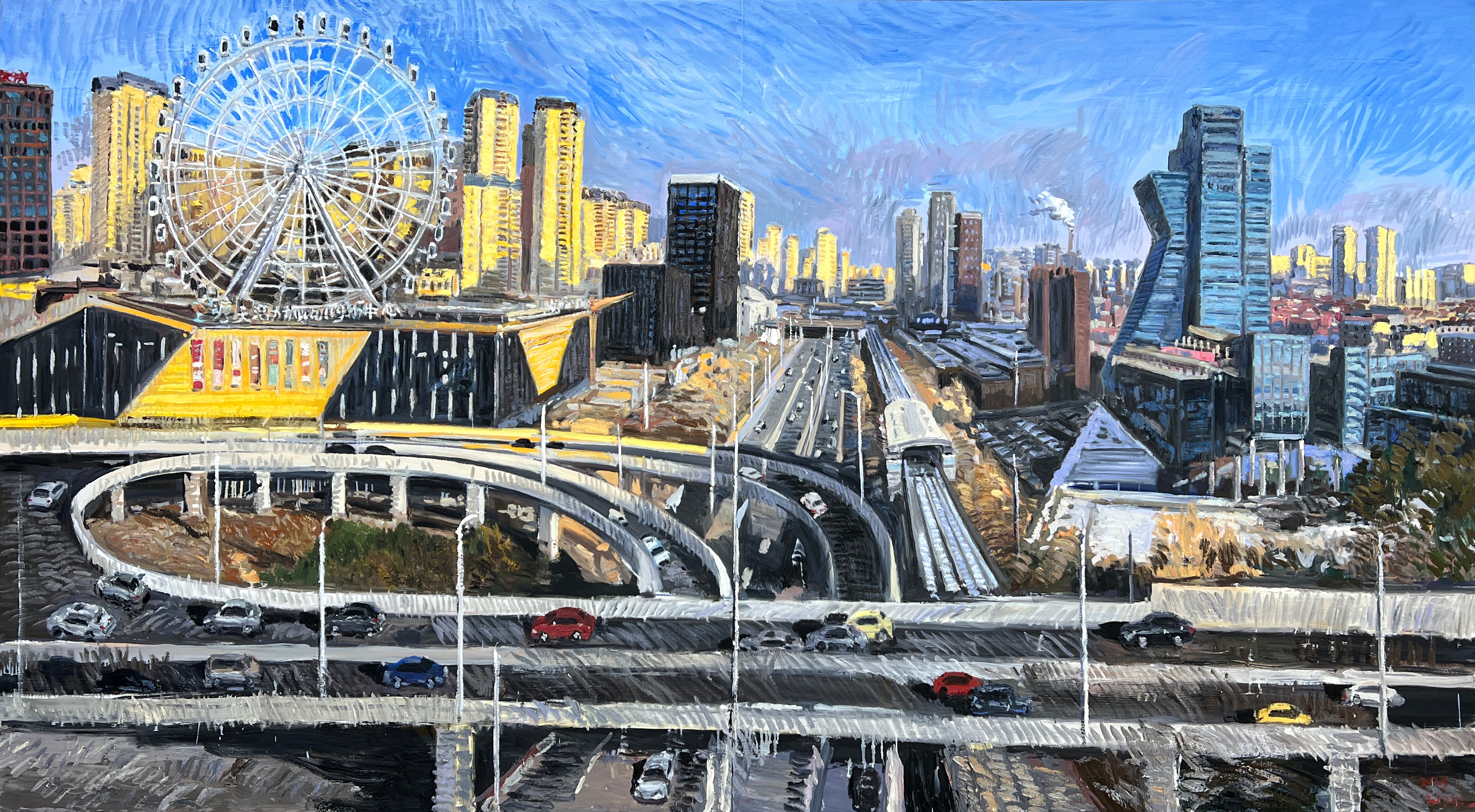 《产业开发区》400cmX220cm 油画 2023