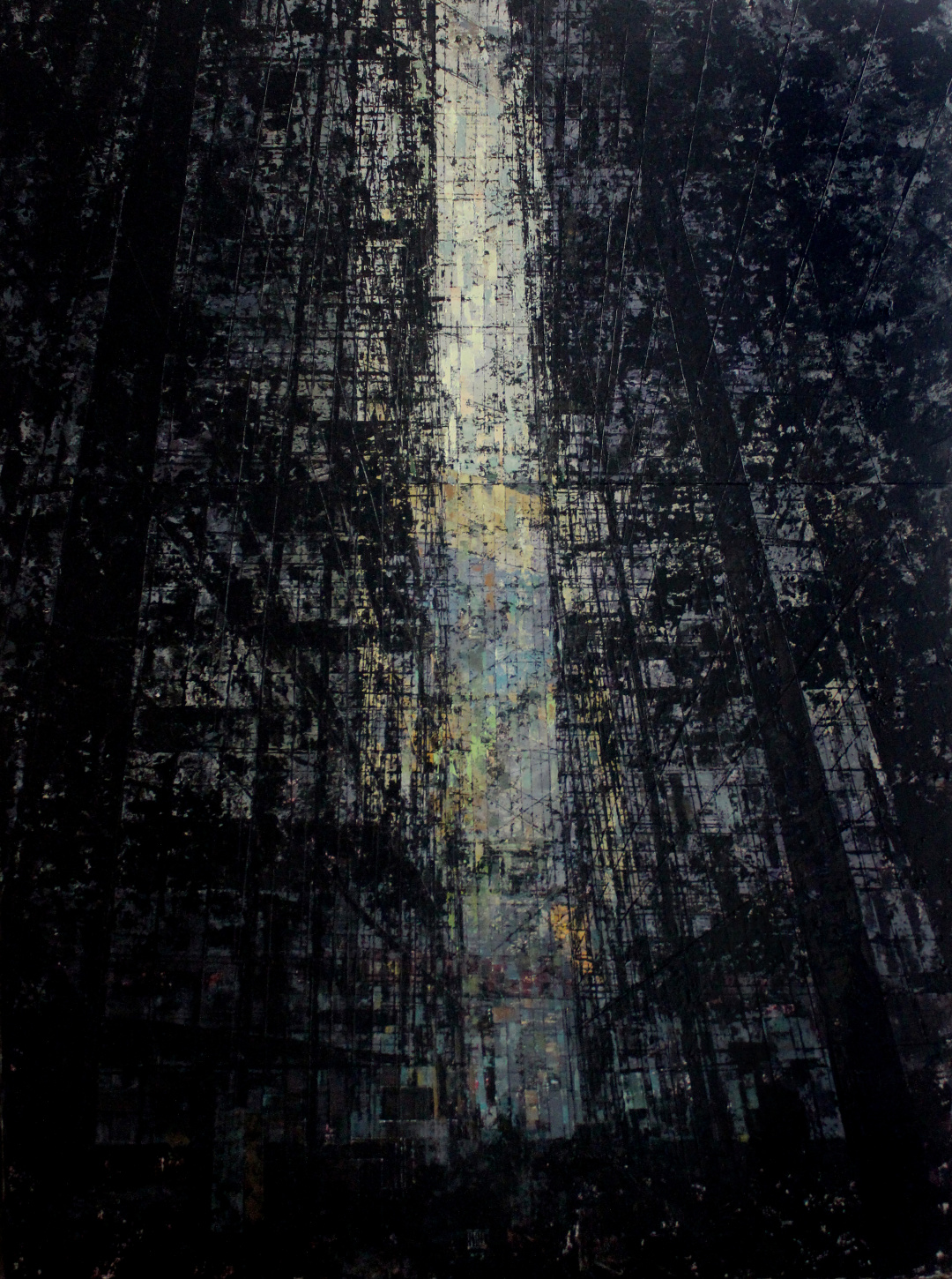 40 彭洪兵《城市印象之六十一●筑梦》布面油画160CM×120CM 2019年