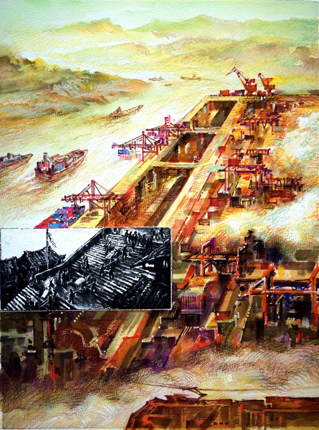 畅达腾飞之城·重庆9 连环画(6届青年美展 余都）