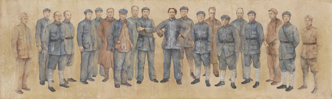 52 高晨栋《历史记忆——遵义会议》-水彩综合-2020年200cm_70cm