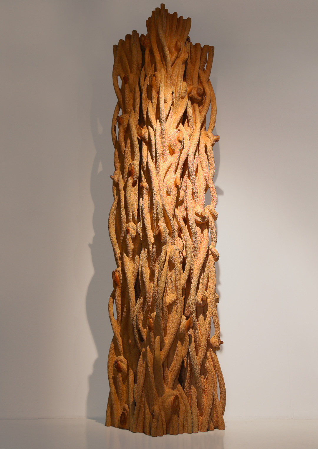 13 《结》木头 葛平伟   30×30×300cm 2014年