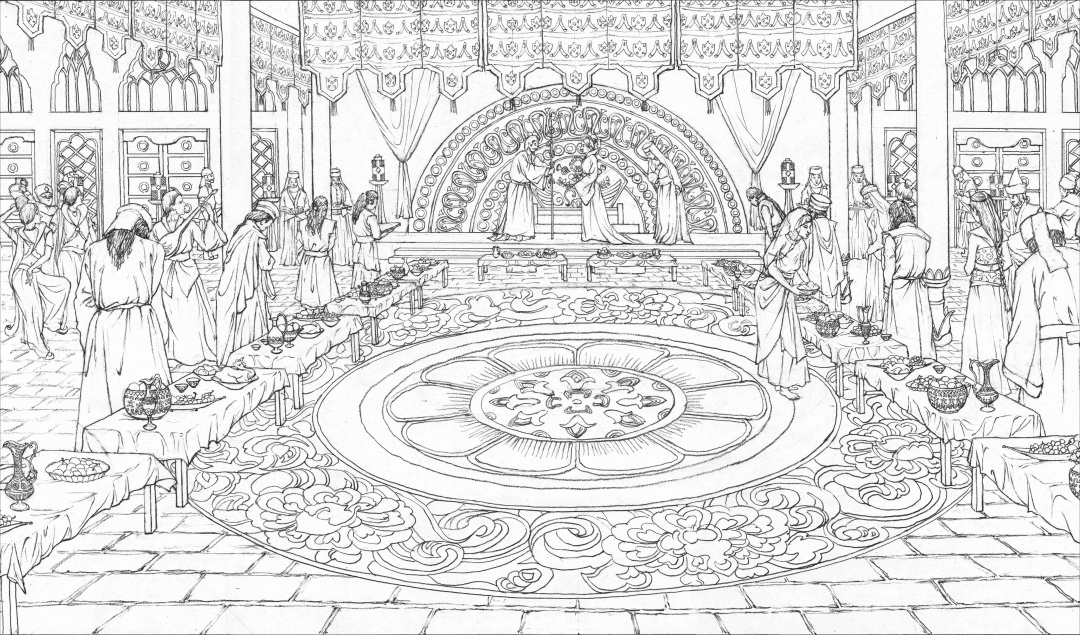 《大月氏国》刘凯  27×80cm   纸本铅笔 2018年