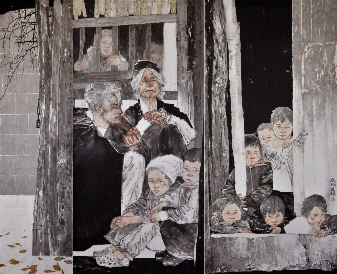 11 王跃《茕茕孑立形影相吊》220x180cm中国画2018年