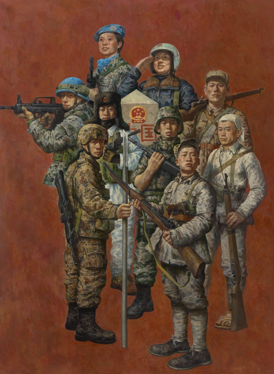 33 陈彦百 《永远的军魂》 布面油画  2022年  200cm X 150cm