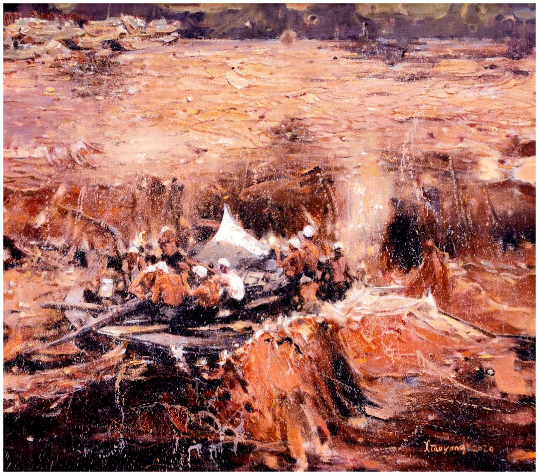 漆晓勇《黄河颂》160x170cm 2020