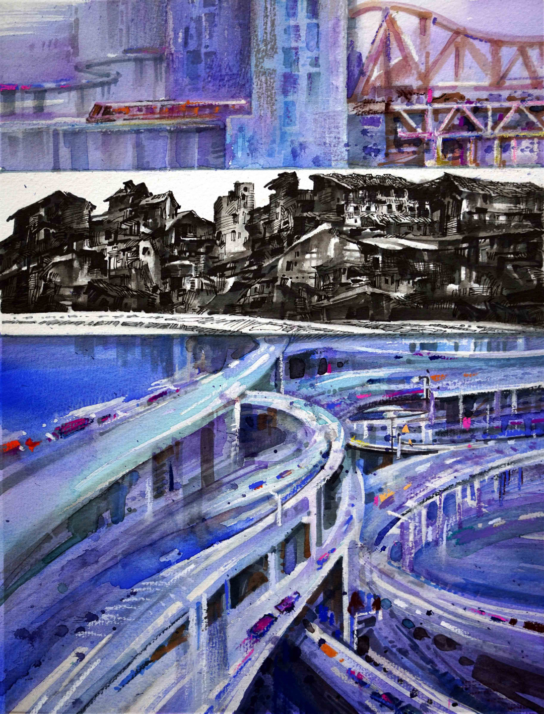 畅达腾飞之城·重庆7 连环画(6届青年美展 余都）