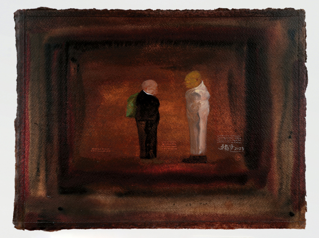 7、曾晓峰?《相》?水彩画?28cm×36cm 2024年