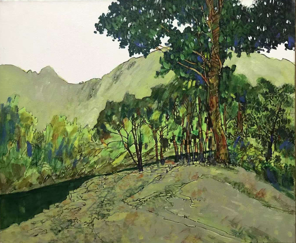 1 毛光辉 《梵净山 1》丙烯 50x60cm 2021年