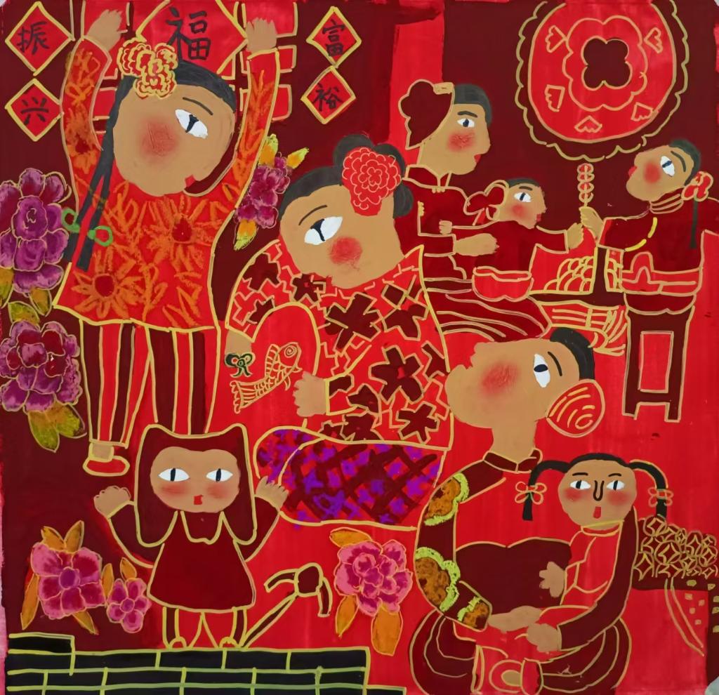咸静怡，B组，《红红火火》，梁平区，二等奖