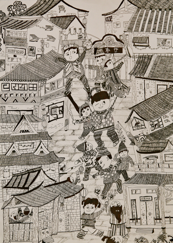 王彦鑫_A组_《古街迎春》_合川区