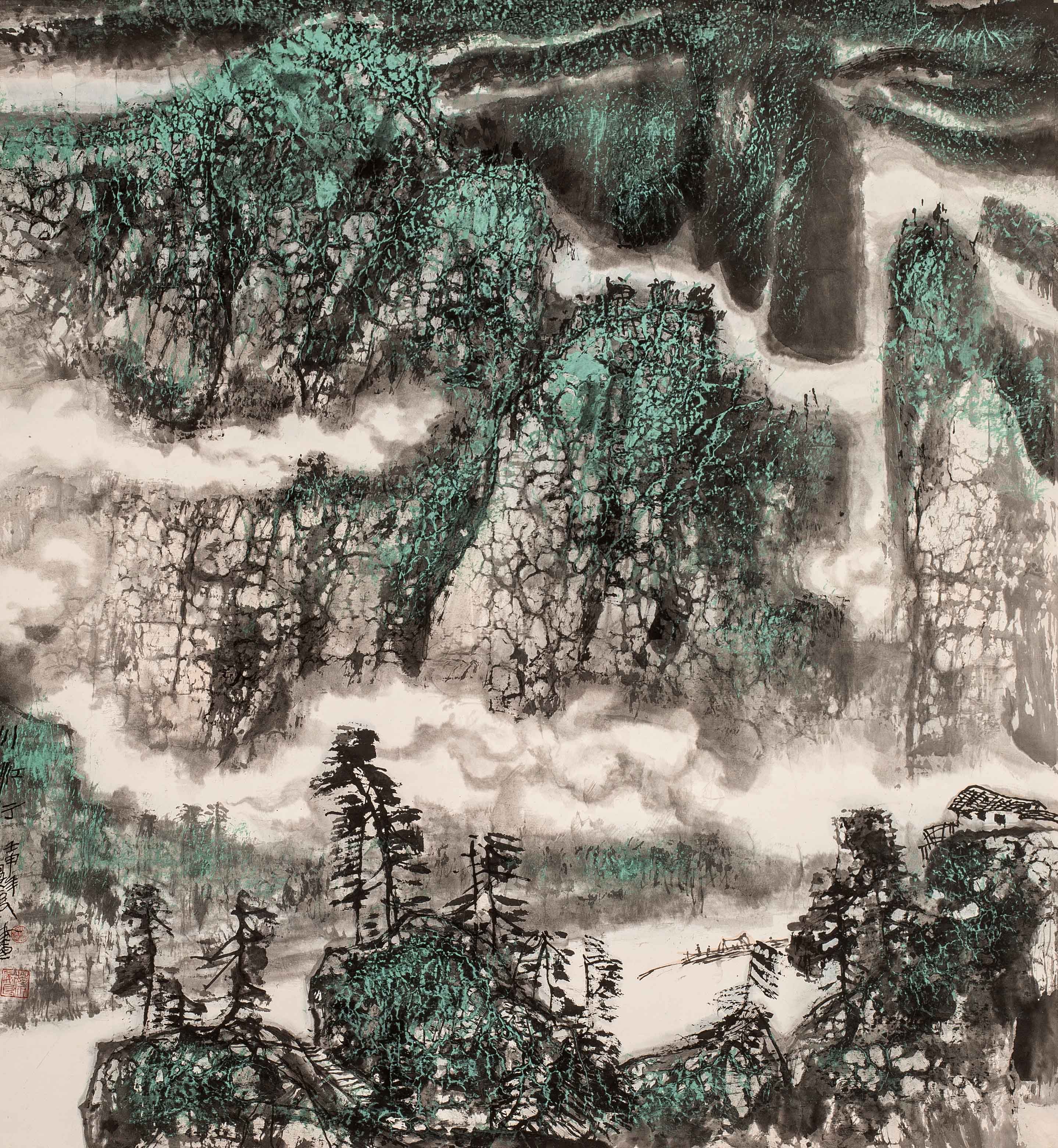 蔡晏良 川江行  97.3x89