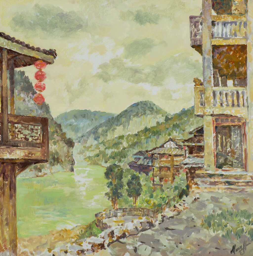 米先科?尼古拉?叶夫根耶维奇 阴天  70×70cm  布面油画  2016年