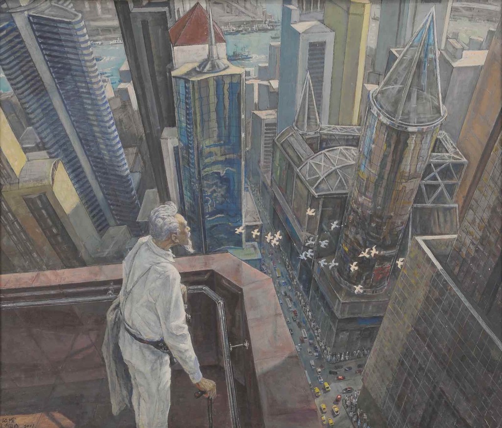 王大同 故城  110×130cm 布面油画 2001年
