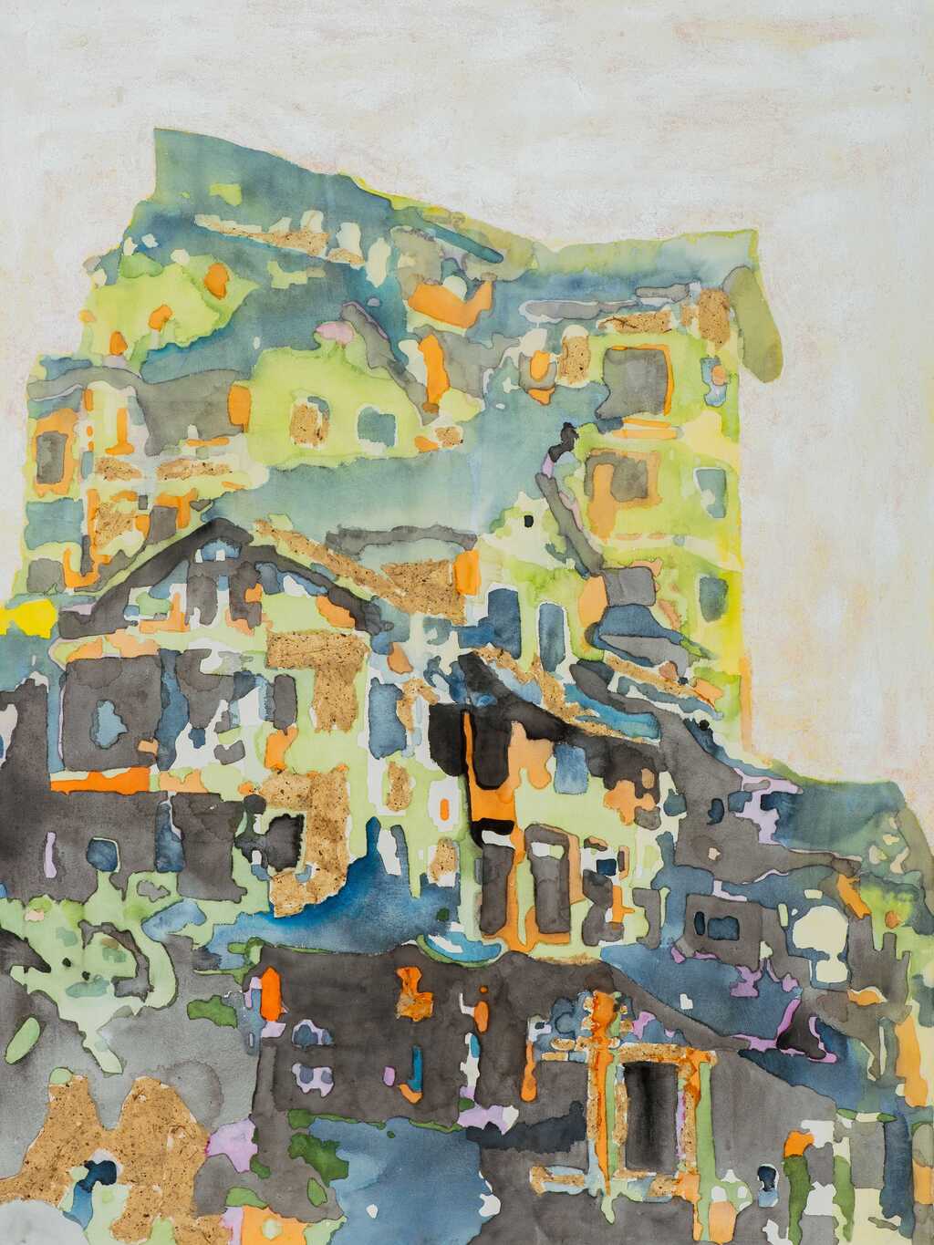 王岚岚 吊脚楼  170×126cm 综合材料 2019年