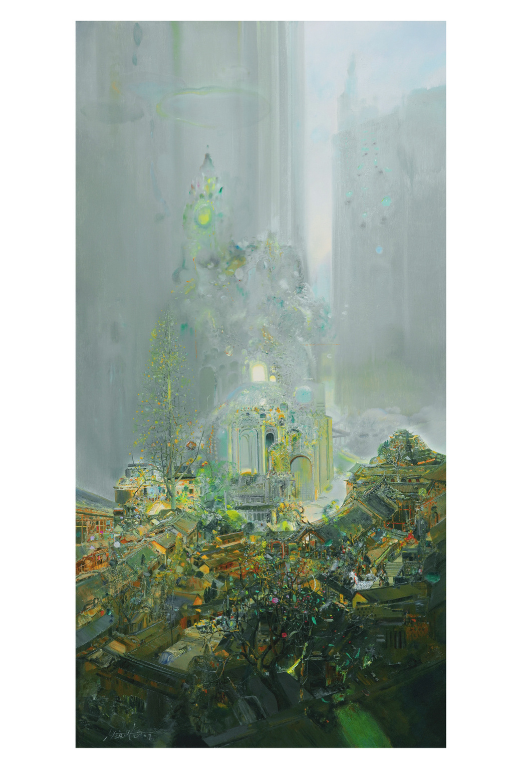 3 黄润生 咫尺天涯 160×80cm 油画 2020