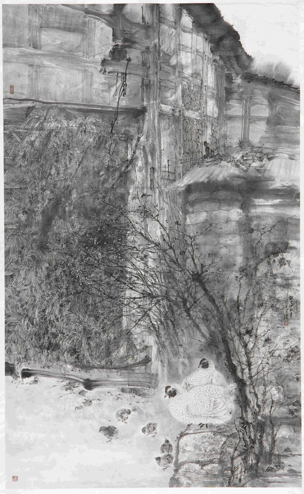 陈志才 川西民居 204cmx124cm  2013年