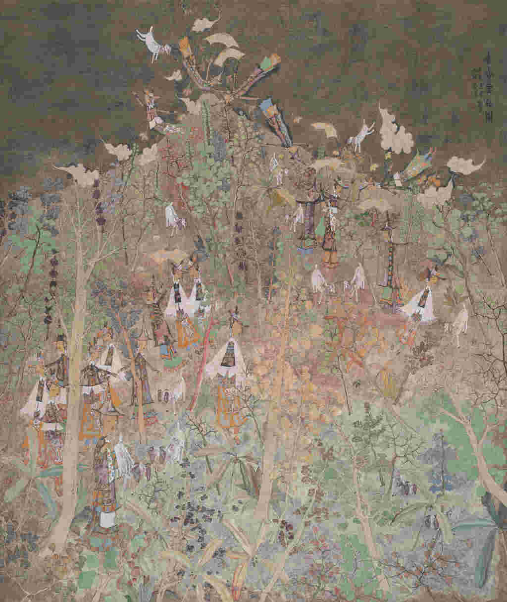 16邓枫 春山云起图 231cm×196cm 2022年
