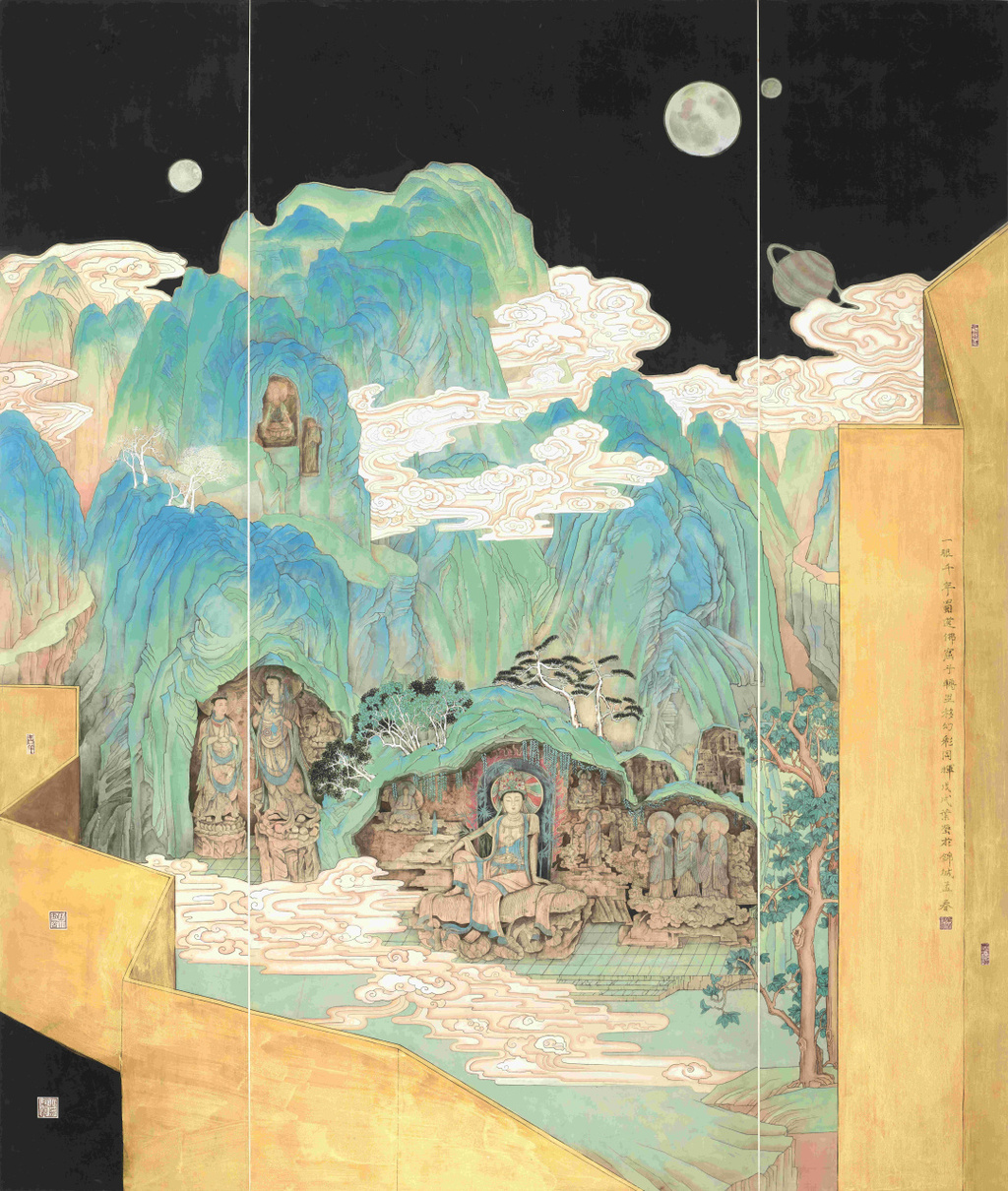 叶莹 一眼千年 220cm×181cm   2018年