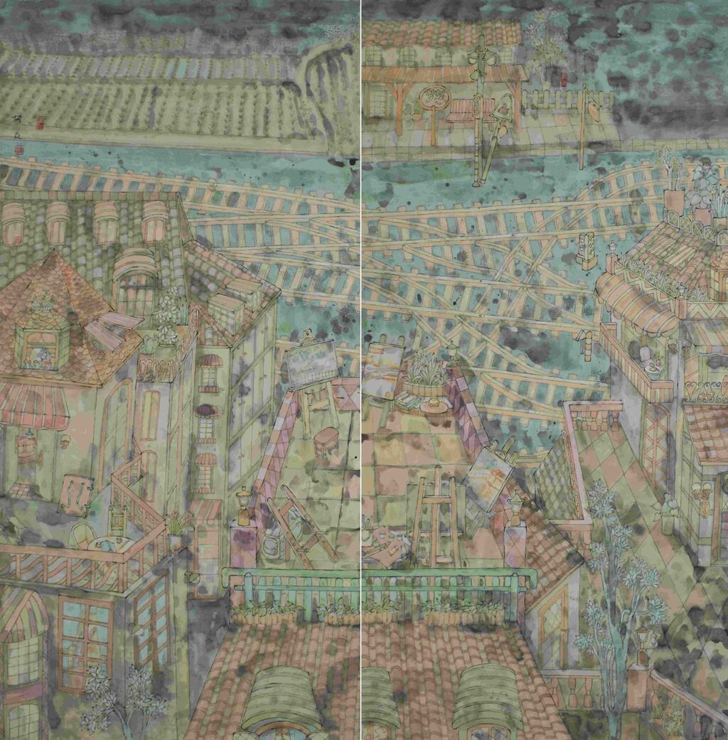 1《写生日志》 胡焱  中国画  136cm