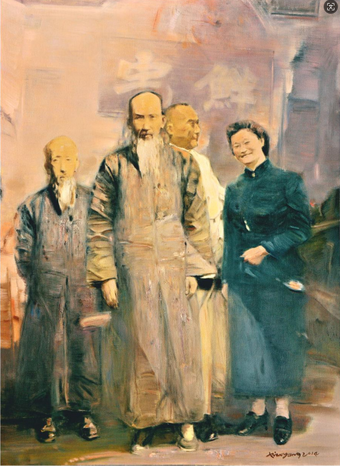《某年某月某日冬·重庆“特园”》  漆晓勇  油画150x120cm  2014年