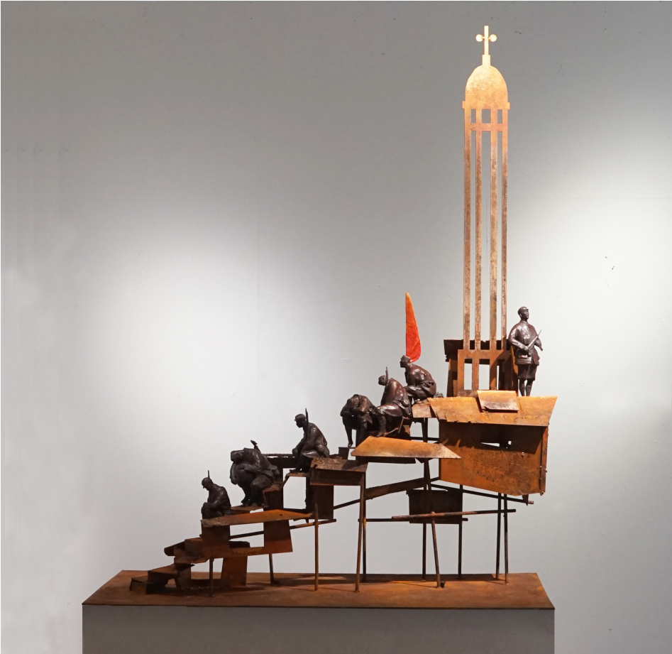 《山城黎明》陈刚 雕塑 高130cm  2022年
