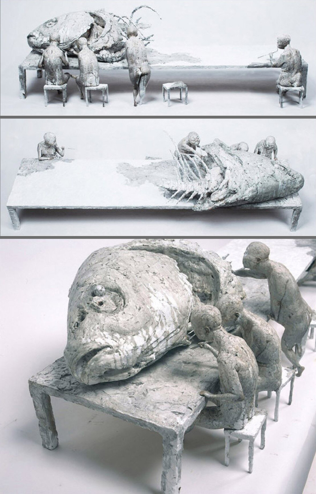 朱君如 《鱼头肉》 树脂着色 120x40x44cm 2009年