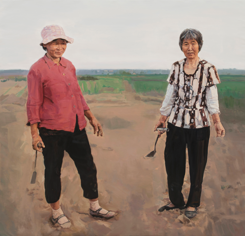 丁昆  乡村之二 162cm×130cm  油画