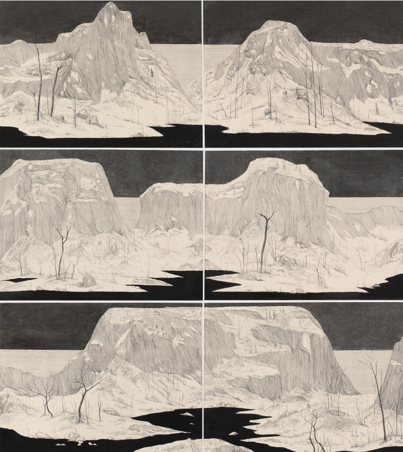 刘金阳 山水有清音 100cm×90ccm 版画