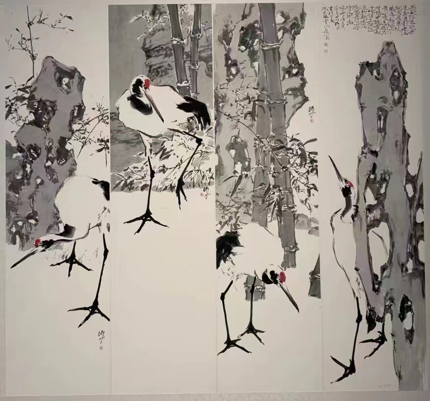 连俊州  去住云心   187cm×174cm 中国画