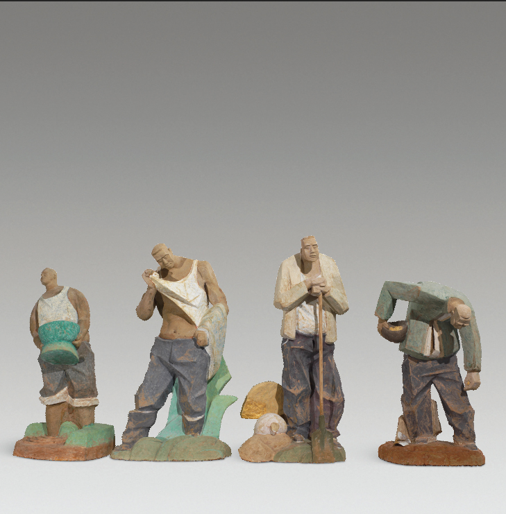 汤楠 尘土四时劳作 35cm×40cm×65cm 雕塑