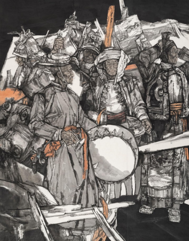 刘建国厚土春生184cm×233cm  中国画