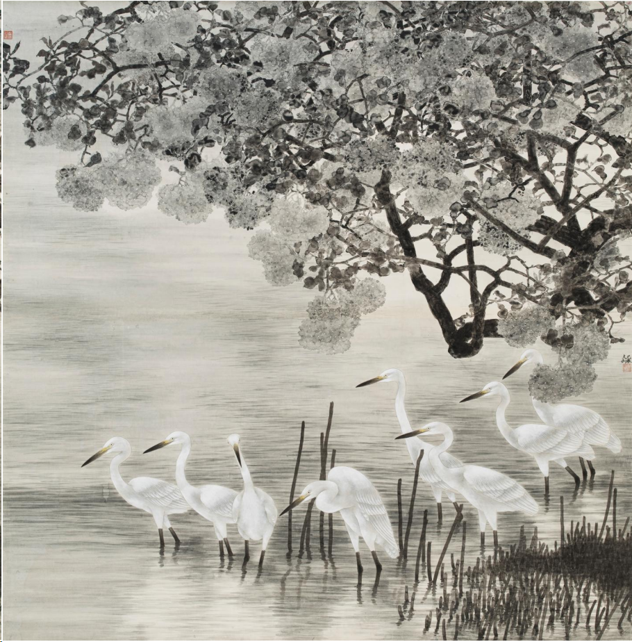 陈文利 黄河谣 200cm×200cm 中国画