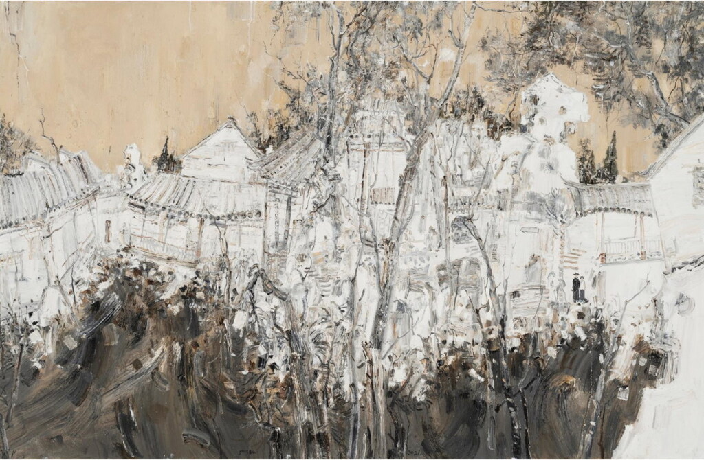 杨波  江南梦华三  开封  110cm×170cm  油画