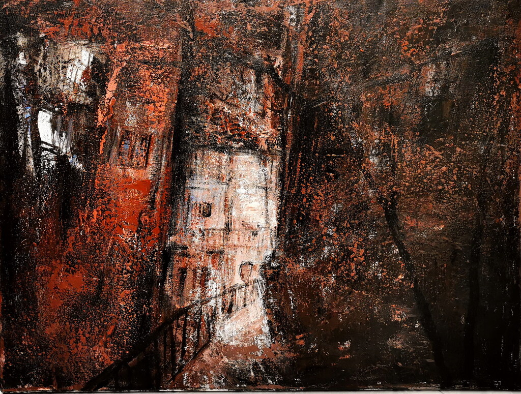 陈明春 《山气》 布面油画  80cm×60cm 2024年_调整大小