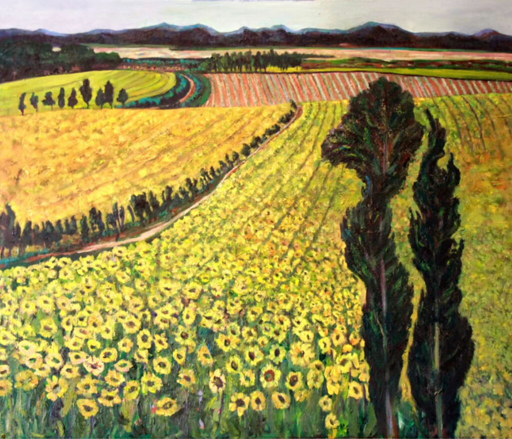 乌兰 《葵韵》 油画 90cmx100cm 2023年