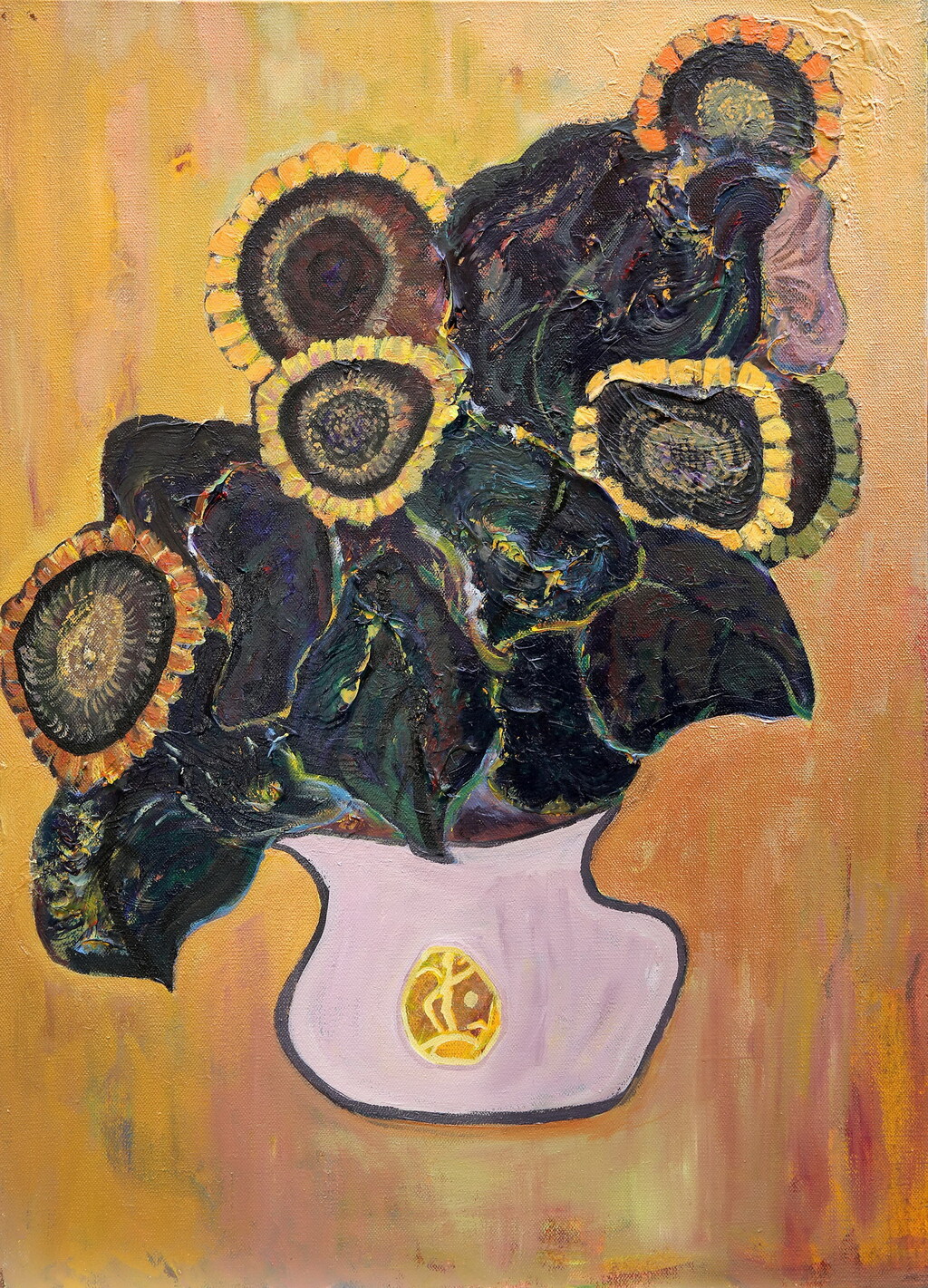 乌兰 《静物》油画  60cmx80cm 2020年
